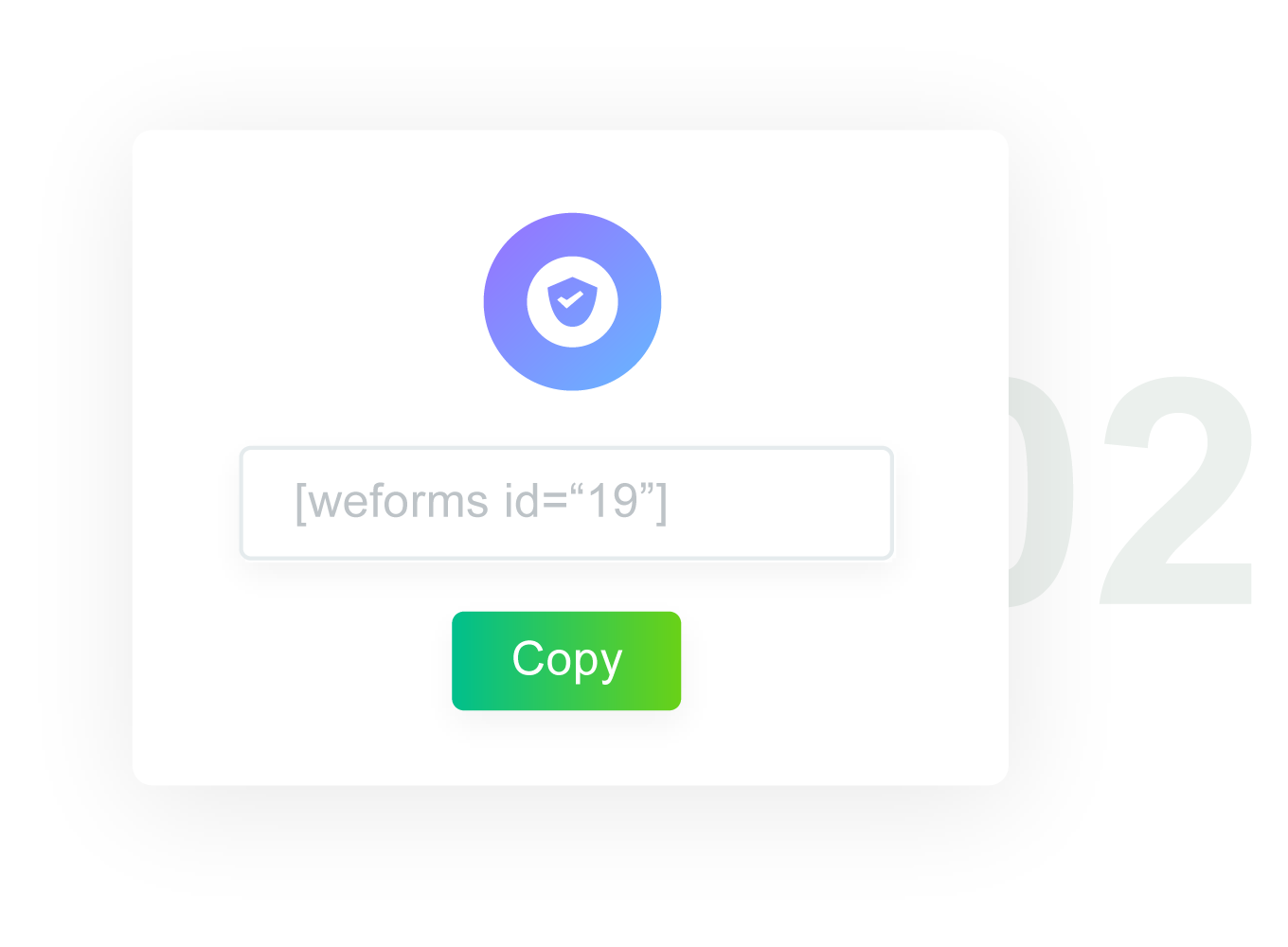 weForms shortcode