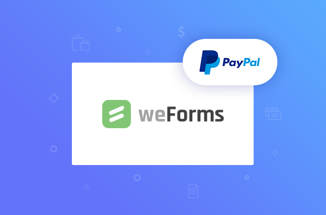 weForms provides a PayPal and WordPress integration for your contact forms