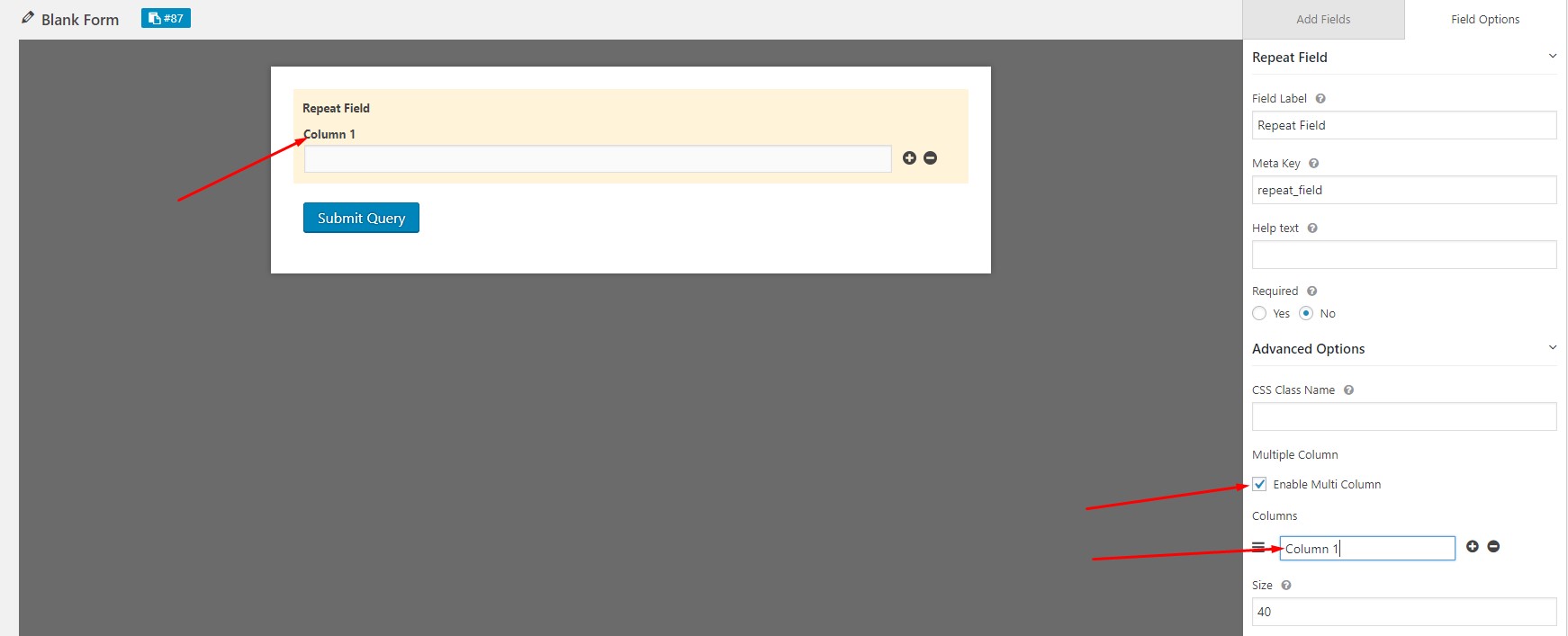 Repeat Input Field Form Repeat Field | weForms Pro