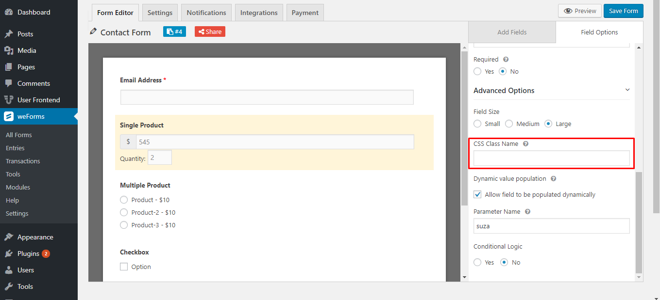 Single Product | weForms Pro