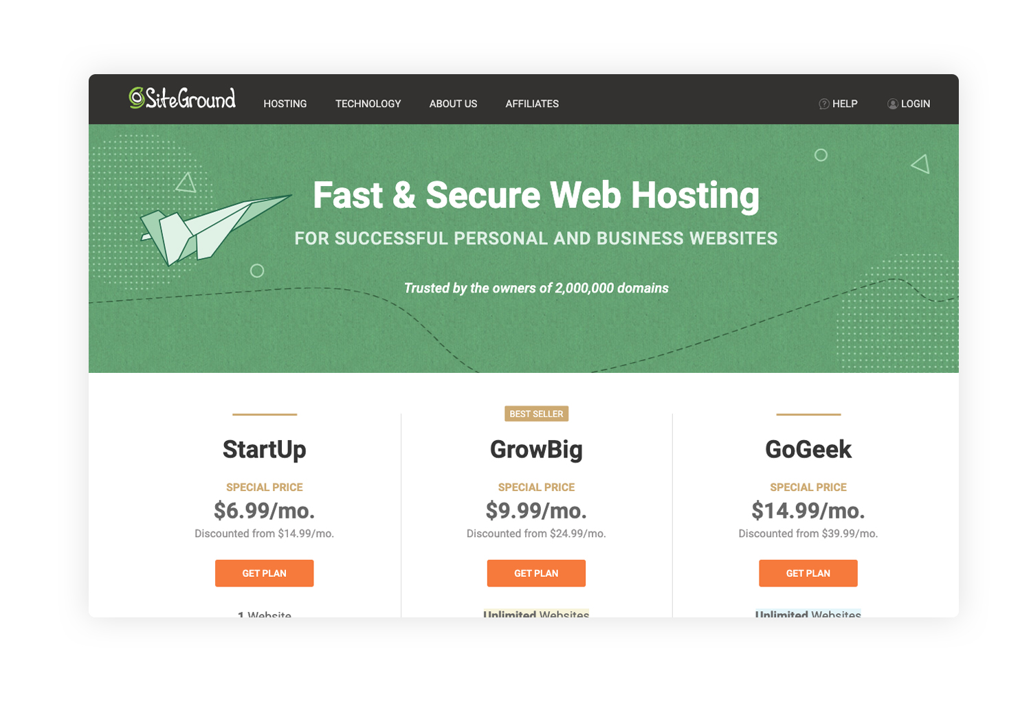SiteGround is a hosting provider